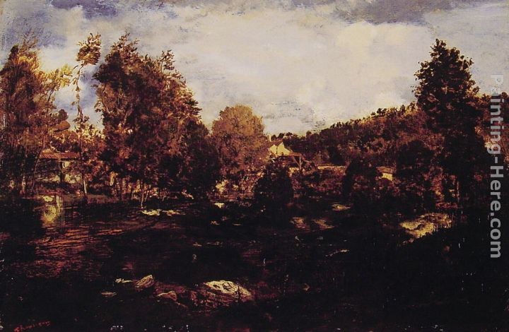 Theodore Rousseau L'etude des Marais de Tiffauge en Vendee